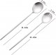 Salad Servers,Spoon and Fork Set 11.41 inch,18/10 Stainless Steel Salad Serving Silver