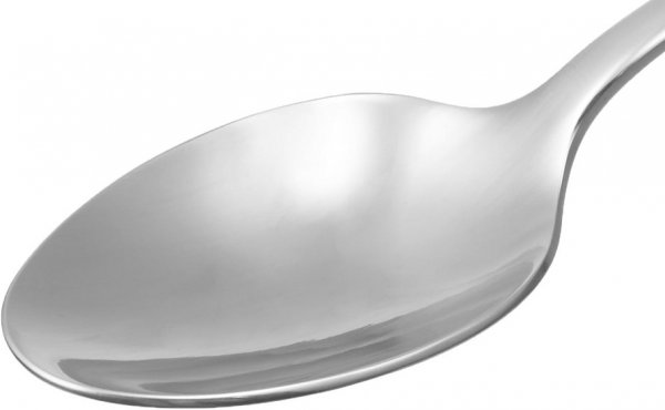 Stainless Steel Dinner Spoons with Round Edge, Pack of 12, Silver