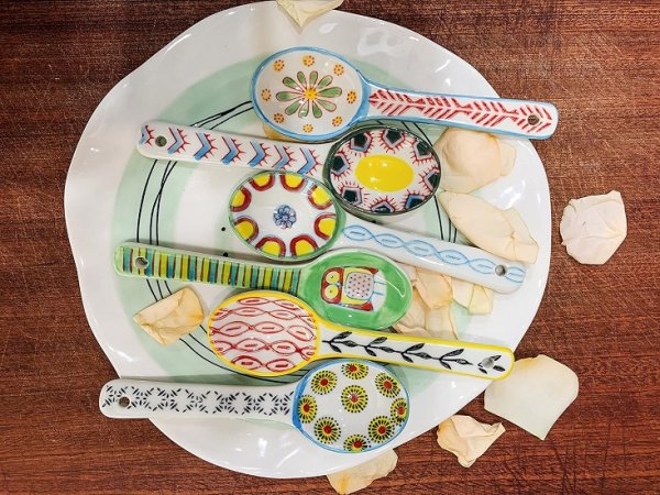 Espresso Spoons, Little Spoons for Dessert, Coffee Spoons, Multicolor, 5-1/4” L